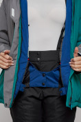 Оптом Горнолыжная куртка женская зимняя большого размера темно-зеленого цвета 2278TZ в Екатеринбурге, фото 8