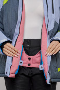 Оптом Горнолыжная куртка женская зимняя большого размера фиолетового цвета 2282-1F в Екатеринбурге, фото 13