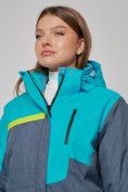 Оптом Горнолыжная куртка женская зимняя большого размера голубого цвета 2282-1Gl в Екатеринбурге, фото 15
