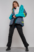 Оптом Горнолыжная куртка женская зимняя большого размера голубого цвета 2282-1Gl в Екатеринбурге, фото 19