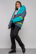 Оптом Горнолыжная куртка женская зимняя большого размера голубого цвета 2282-1Gl в Екатеринбурге, фото 20