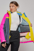 Оптом Горнолыжная куртка женская зимняя розового цвета 2282R в Екатеринбурге, фото 11