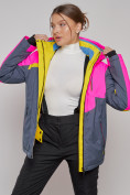 Оптом Горнолыжная куртка женская зимняя розового цвета 2282R в Екатеринбурге, фото 20