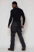 Оптом Полукомбинезон брюки горнолыжные мужские черного цвета 2284Ch в Казани, фото 17