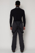 Оптом Полукомбинезон брюки горнолыжные мужские черного цвета 2284Ch в Казани, фото 18