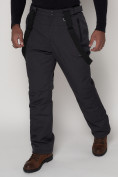 Оптом Полукомбинезон брюки горнолыжные мужские черного цвета 2284Ch в Казани, фото 7