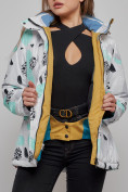 Оптом Горнолыжная куртка женская зимняя серого цвета 2302-1Sr в Екатеринбурге, фото 5