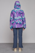 Оптом Горнолыжная куртка женская зимняя фиолетового цвета 2302-2F в Сочи, фото 12