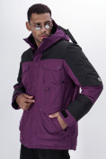 Оптом Горнолыжная куртка MTFORCE мужская фиолетового цвета 2302F в Екатеринбурге, фото 12
