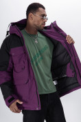 Оптом Горнолыжная куртка MTFORCE мужская фиолетового цвета 2302F, фото 16
