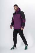 Оптом Горнолыжная куртка MTFORCE мужская фиолетового цвета 2302F, фото 2