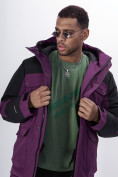 Оптом Горнолыжная куртка MTFORCE мужская фиолетового цвета 2302F, фото 20