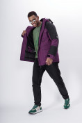 Оптом Горнолыжная куртка MTFORCE мужская фиолетового цвета 2302F, фото 23