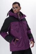 Оптом Горнолыжная куртка MTFORCE мужская фиолетового цвета 2302F в Казани, фото 27