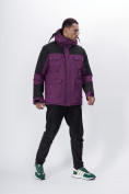 Оптом Горнолыжная куртка MTFORCE мужская фиолетового цвета 2302F в Екатеринбурге, фото 3