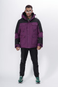Оптом Горнолыжная куртка MTFORCE мужская фиолетового цвета 2302F, фото 5