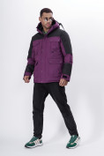 Оптом Горнолыжная куртка MTFORCE мужская фиолетового цвета 2302F, фото 6