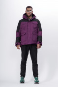 Оптом Горнолыжная куртка MTFORCE мужская фиолетового цвета 2302F, фото 8