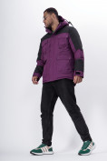 Оптом Горнолыжная куртка MTFORCE мужская фиолетового цвета 2302F, фото 9