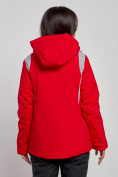 Оптом Горнолыжная куртка женская зимняя красного цвета 2305Kr в Екатеринбурге, фото 4
