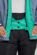 Оптом Горнолыжная куртка женская зимняя серого цвета 2305Sr в Екатеринбурге, фото 7