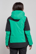 Оптом Горнолыжная куртка женская зимняя зеленого цвета 2306Z в Екатеринбурге, фото 4