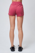 Оптом Спортивные женские шорты розового цвета 212308R, фото 9