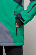 Оптом Горнолыжная куртка женская зимняя большого размера черного цвета 2308Ch в Екатеринбурге, фото 4
