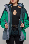 Оптом Горнолыжная куртка женская зимняя большого размера черного цвета 2308Ch в Екатеринбурге, фото 6