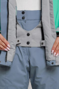 Оптом Горнолыжная куртка женская зимняя большого размера серого цвета 2308Sr в Екатеринбурге, фото 7