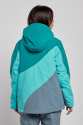 Оптом Горнолыжная куртка женская зимняя большого размера темно-зеленого цвета 2308TZ в Екатеринбурге, фото 4