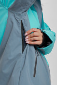 Оптом Горнолыжная куртка женская зимняя большого размера темно-зеленого цвета 2308TZ в Екатеринбурге, фото 6