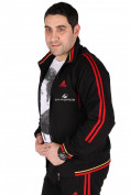 Оптом Спортивный трикотажный костюм мужской черного цвета 231558Ch в Екатеринбурге, фото 3