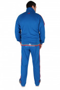 Оптом Спортивный трикотажный костюм мужской синего цвета 231558S, фото 4