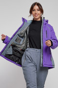 Оптом Горнолыжная куртка женская зимняя фиолетового цвета 2316F в Екатеринбурге, фото 11
