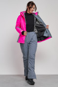 Оптом Горнолыжная куртка женская зимняя розового цвета 2316R в Екатеринбурге, фото 11