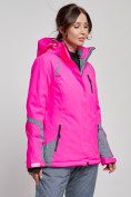 Оптом Горнолыжная куртка женская зимняя розового цвета 2316R в Екатеринбурге, фото 6