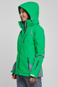 Оптом Горнолыжная куртка женская зимняя зеленого цвета 2316Z в Екатеринбурге, фото 4