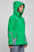 Оптом Горнолыжная куртка женская зимняя зеленого цвета 2316Z в Екатеринбурге, фото 5