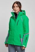 Оптом Горнолыжная куртка женская зимняя зеленого цвета 2316Z в Екатеринбурге, фото 6
