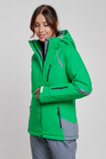 Оптом Горнолыжная куртка женская зимняя зеленого цвета 2316Z в Екатеринбурге, фото 7
