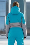 Оптом Горнолыжный комбинезон женский зимний синего цвета 2320S, фото 5