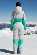 Оптом Горнолыжный комбинезон женский зимний зеленого цвета 2320Z, фото 3