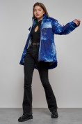Оптом Горнолыжная куртка женская зимняя синего цвета 2321S в Екатеринбурге, фото 11