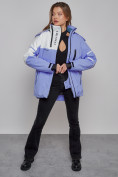 Оптом Горнолыжная куртка женская зимняя сиреневого цвета 2321Sn в Казани, фото 10