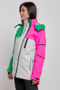 Оптом Горнолыжная куртка женская зимняя розового цвета 2322R в Екатеринбурге, фото 3