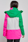 Оптом Горнолыжная куртка женская зимняя розового цвета 2322R в Екатеринбурге, фото 4