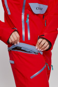 Оптом Горнолыжный комбинезон женский зимний красного цвета 2323Kr в Томске, фото 15