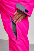Оптом Горнолыжный комбинезон женский зимний розового цвета 2323R, фото 15