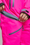 Оптом Горнолыжный комбинезон женский зимний розового цвета 2323R, фото 16